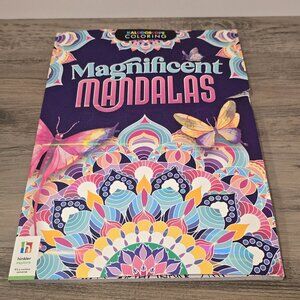 Kaleidoscope Adult Magnificent Mandalas Coloring Book  by Hinkler